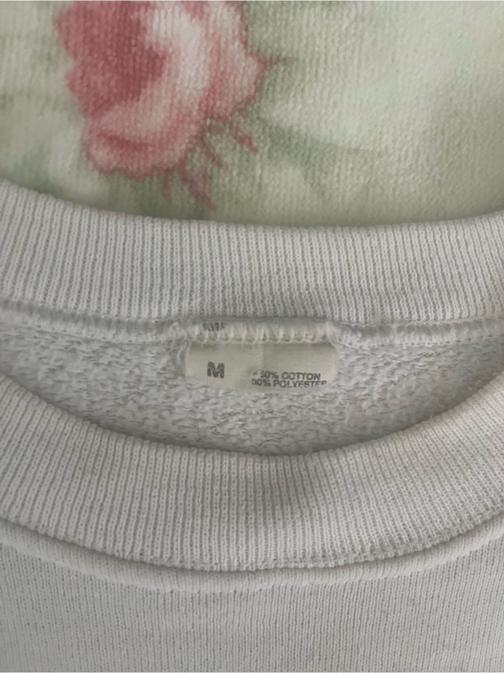 UCLA White Crewneck Sweatshirt with Collegiate Crest - Picture 2 of 2